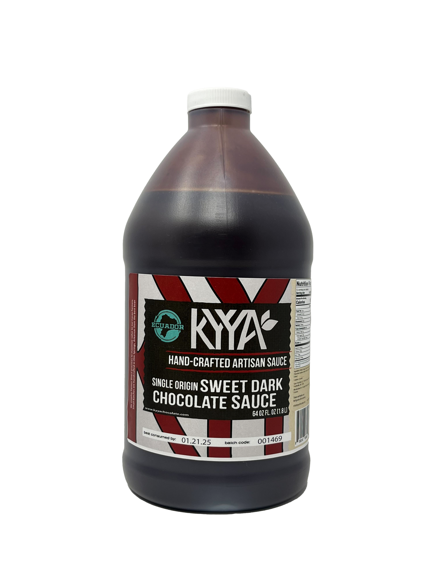 Single Origin Ecuador Chocolate Sauce- 64oz Bottle