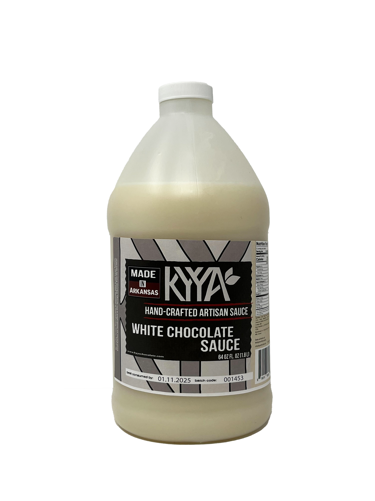 Single Origin White Chocolate Sauce- 64oz Bottle