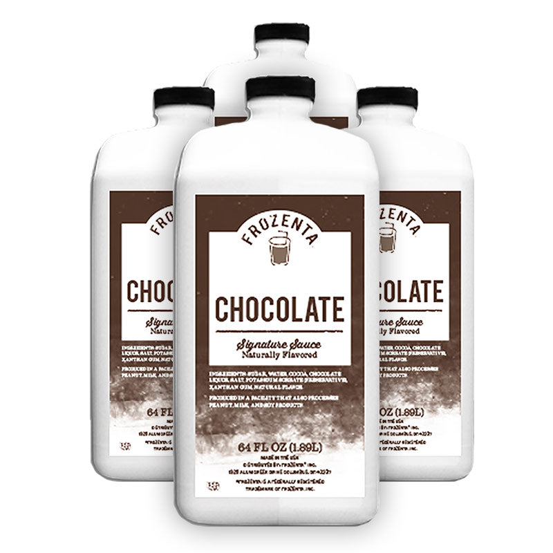 Frozenta Signature Chocolate Sauce - 4 Pack (256 oz.)