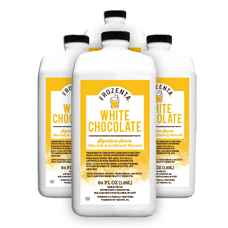 Frozenta Signature WHITE Chocolate Sauce - 4 Pack (256 oz.)