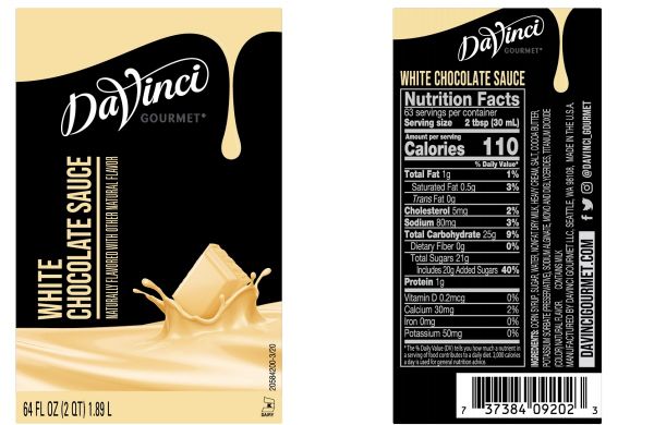 DaVinci White Chocolate Sauce - Jug (64oz)