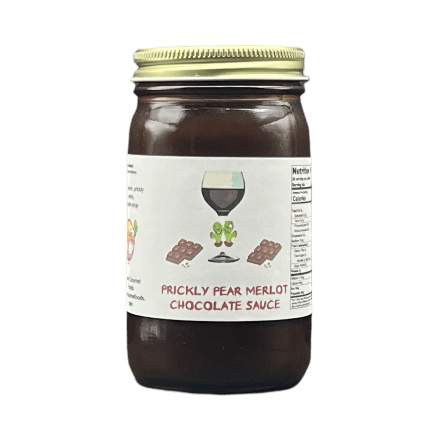 Prickly Pear Merlot Dark Chocolate Sauce 8oz.