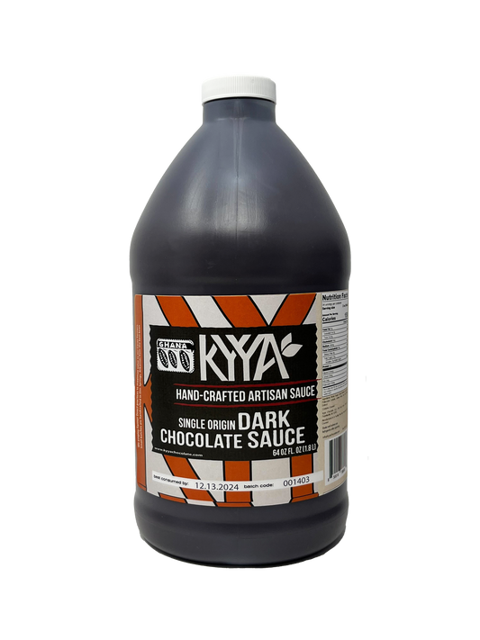 Single Origin Ghana Chocolate Sauce- 64oz Bottle