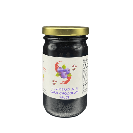Blueberry Acai berry Dark Chocolate Sauce 8oz.
