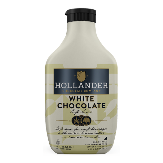 Hollander Sweet Ground White Chocolate Sauce - Bottle (14 fl oz)