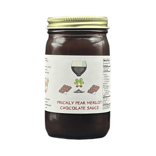 Prickly Pear Merlot Dark Chocolate Sauce 8oz.